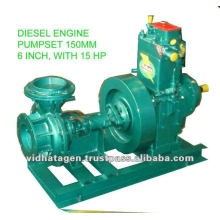 Diesel engine driven water pump for irrigation